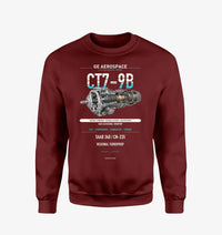 Thumbnail for CT7-9B design on wine red sweatshirt