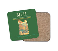 Thumbnail for EuroAirport Basel-Mulhouse-Freiburg (MLH) design on green 1 piece coaster