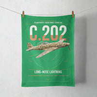 Thumbnail for Macchi C.202 Folgore design on green towel