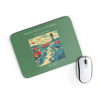 Thumbnail for VINTAGE G4461 - The Runway Foam Drill - Designed Mouse Pads design on green rectangle