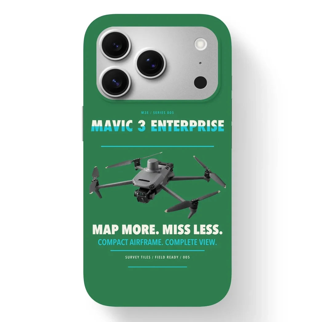 DJI Mavic 3 Enterprise Case design on green iphone case