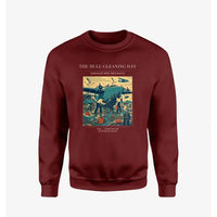 Thumbnail for VINTAGE G4273 - The Hull Cleaning Day - Designed Sweatshirts design on winered