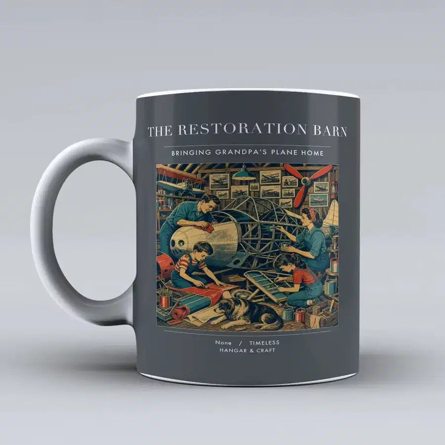 VINTAGE G4143 - The Restoration Barn - Ceramic Mug design on gray