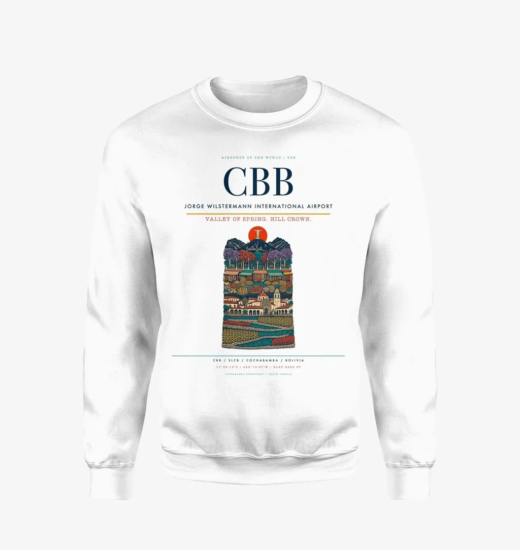 Jorge Wilstermann International Airport CBB Sweatshirt - White