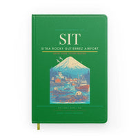 Thumbnail for Sitka Rocky Gutierrez Airport (SIT) design on green notebook