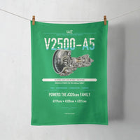 Thumbnail for V2500-A5 design on green towel
