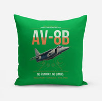 Thumbnail for AV-8B Harrier II design on green pillow