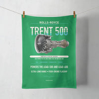 Thumbnail for TRENT 500 design on green towel
