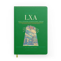 Thumbnail for Lhasa Gonggar International Airport (LXA) design on green notebook