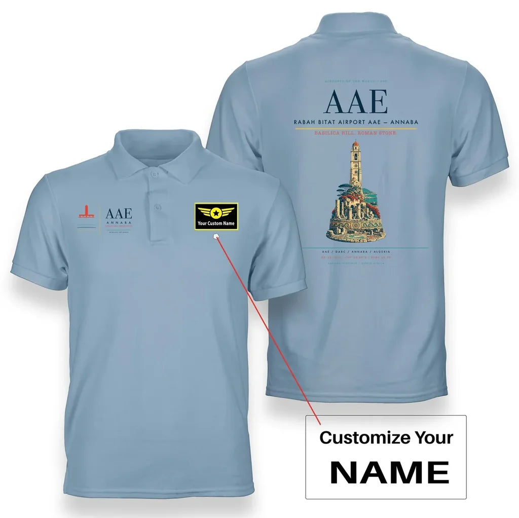 Rabah Bitat Airport AAE — Annaba Light Blue+Name