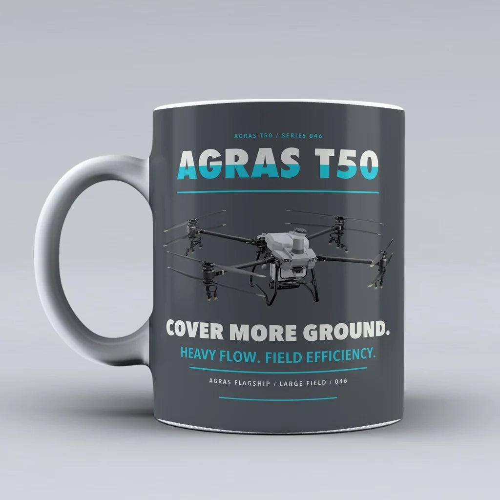 Agras T50 Mug design on gray dji