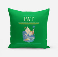 Thumbnail for Jay Prakash Narayan International Airport (PAT) design on green pillow