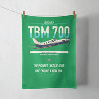 Thumbnail for Socata TBM 700 design on green towel