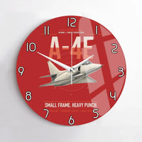 Thumbnail for A-4E Skyhawk design on red no frame wall clock