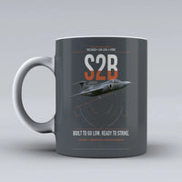 Thumbnail for Blackburn Buccaneer S2B design on gray ceramic mug, double-side print