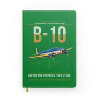 Thumbnail for Martin B-10 design on green notebook
