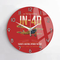 Thumbnail for Curtiss JN-4D Jenny design on red no frame wall clock