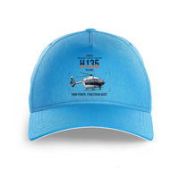 Thumbnail for Airbus H135 design on light blue printed hat