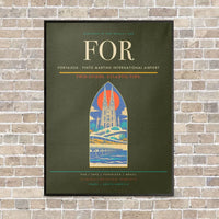 Thumbnail for Fortaleza - Pinto Martins International Airport FOR - Canvas Framed - Green Army