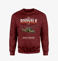 Thumbnail for Denel Rooivalk Mk 1F design on wine red sweatshirt