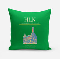 Thumbnail for Helena Regional Airport (HLN) design on green pillow