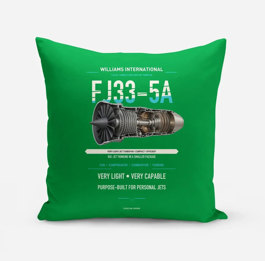 FJ33-5A design on green pillow