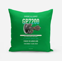 Thumbnail for GP7200 design on green pillow