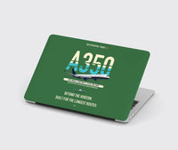 Thumbnail for Airbus A350-1000ULR design on green MacBook case