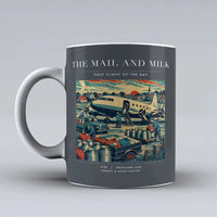 Thumbnail for VINTAGE G4098 - The Mail And Milk - Ceramic Mug design on gray