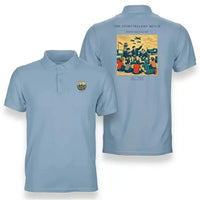 Thumbnail for VINTAGE G4430 - The Storytellers' Bench - Double-Side Polo T-Shirt design on lightblue