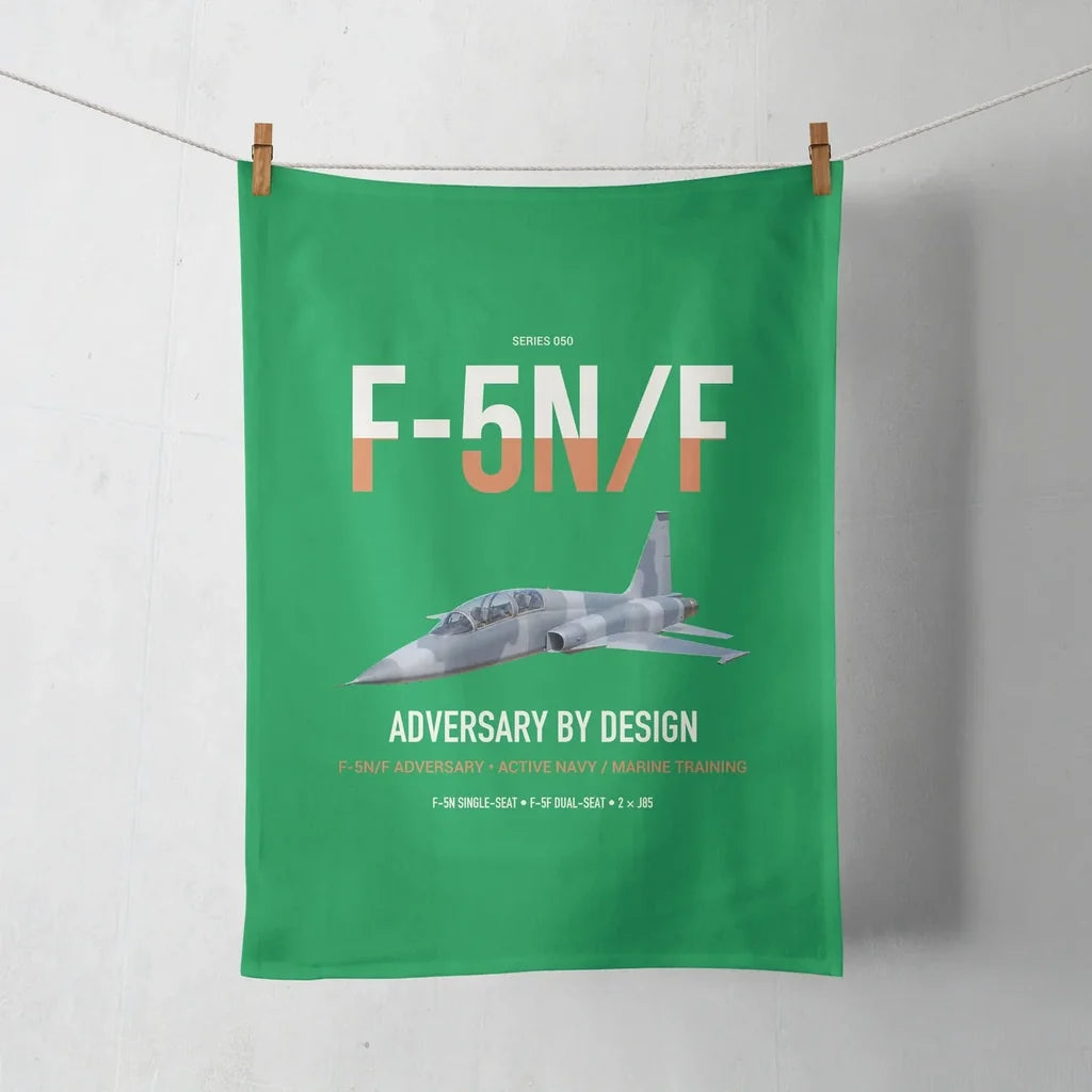 F-5N F Adversary design on green towel