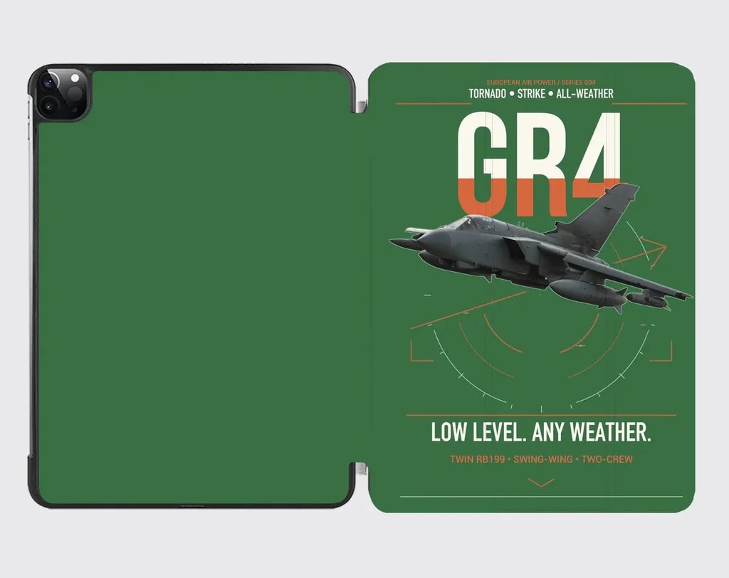 Panavia Tornado GR4 design on green ipad tablet case