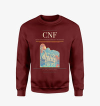 Thumbnail for Tancredo Neves International Airport (CNF) design on wine red sweatshirt