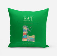Thumbnail for Pangborn Memorial Airport (EAT) design on green pillow