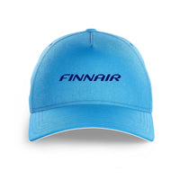 Thumbnail for Finnair Airlines logo printed on light blue cap