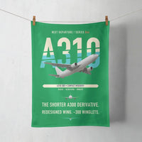 Thumbnail for Airbus A310-300 design on green towel