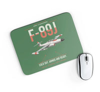 Thumbnail for F-89J Scorpion design on green rectangle mouse pad