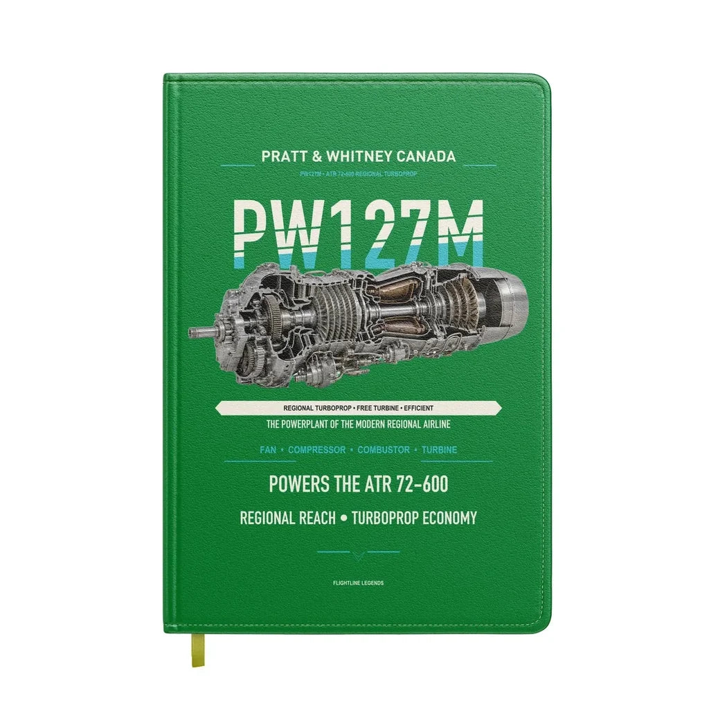 PW127M design on green notebook