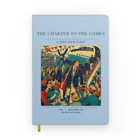 Thumbnail for VINTAGE G4103 - The Charter To The Games - Designed Notebooks design on lightblue