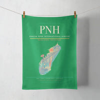 Thumbnail for Phnom Penh International Airport (PNH) design on green towel