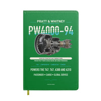 Thumbnail for PW4000-94 design on green notebook