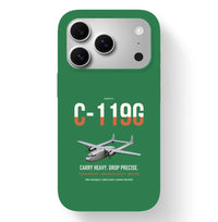Thumbnail for C-119G Flying Boxcar design on green magsafe iphone case, for iPhone 17 Pro