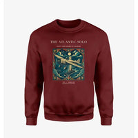 Thumbnail for VINTAGE G4018 - The Atlantic Solo - Designed Sweatshirts design on winered