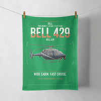 Thumbnail for Bell 429 design on green towel