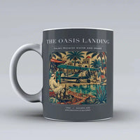 Thumbnail for VINTAGE G4331 - The Oasis Landing - Ceramic Mug design on gray