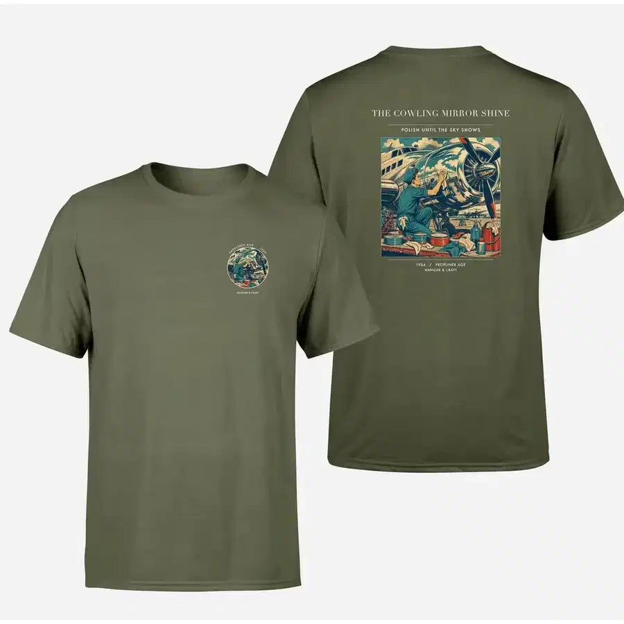 VINTAGE G4262 - The Cowling Mirror Shine - Double-Side T-Shirt design on greenarmy double side t shirt