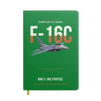 Thumbnail for F-16C Fighting Falcon Nine G One Purpose design on green notebook