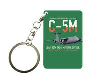 Thumbnail for C-5M Super Galaxy design on green designed key chain, double-side print