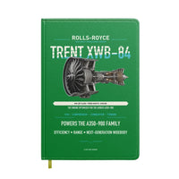 Thumbnail for TRENT XWB-84 design on green notebook
