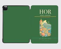 Thumbnail for Horta Airport (HOR) design on green ipad tablet case